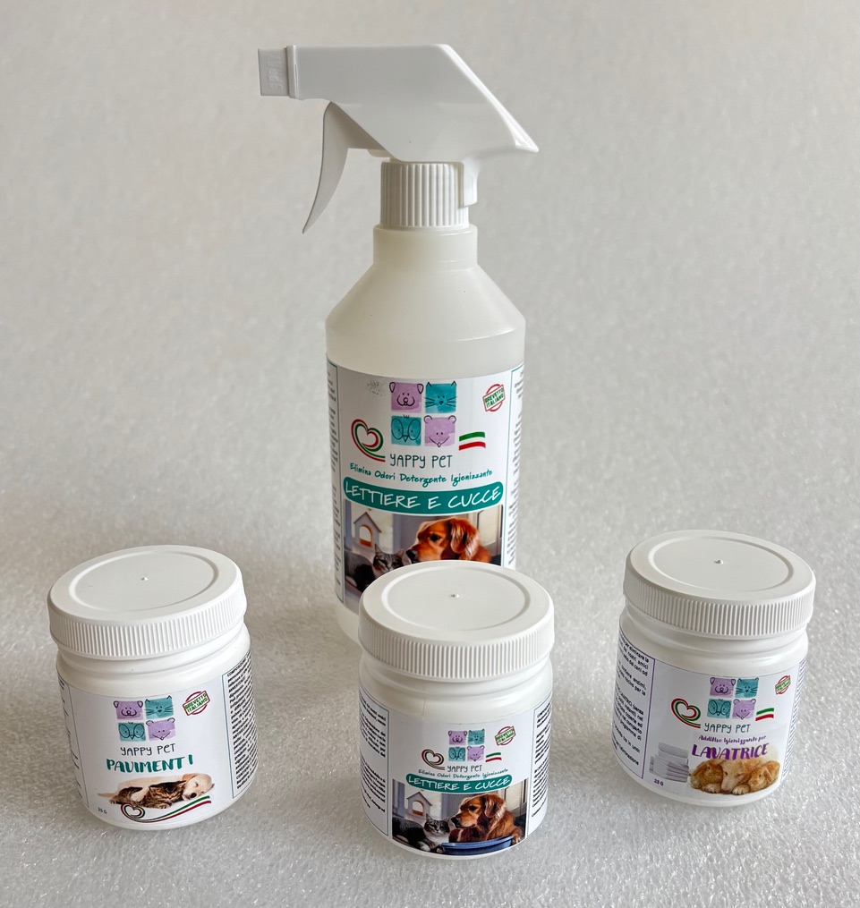 Cofanetto 3 prodotti (lettiere e cucce,lavatrici,pavimenti)